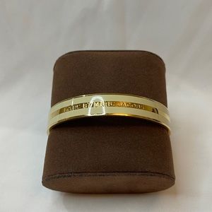 MARC by Marc Jacobs gold and creme bangle bracelet